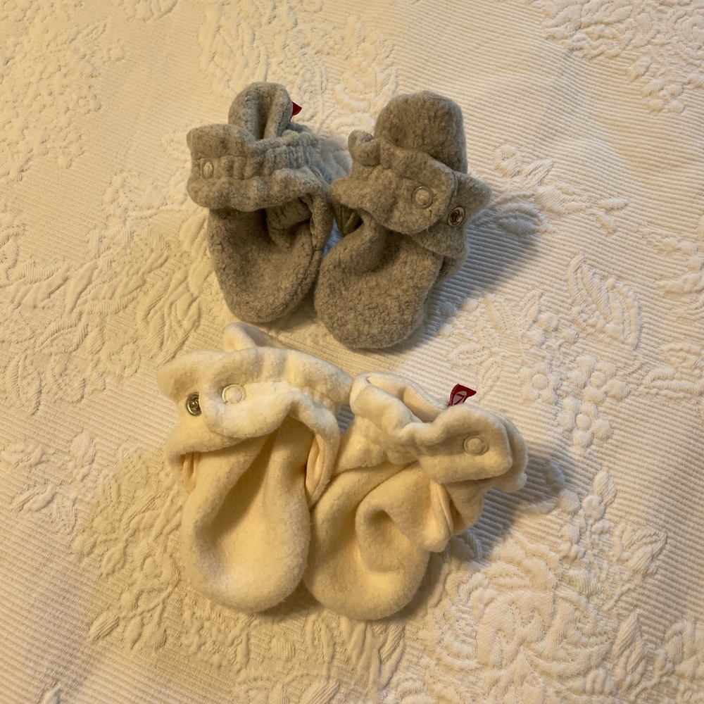 Two Pairs of Zutano Booties